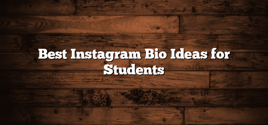 Best Instagram Bio Ideas for Students