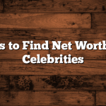 Best Ways to Find Net Worth News of Celebrities