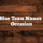 Creative Blue Team Names for Every Occasion