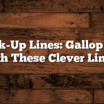 Horse Pick-Up Lines: Gallop into Love with These Clever Lines!