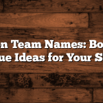 Maroon Team Names: Bold and Unique Ideas for Your Squad