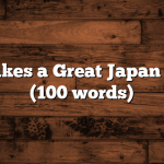 What Makes a Great Japan Caption? (100 words)