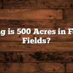 How Big is 500 Acres in Football Fields?