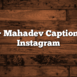 250+ Mahadev Captions for Instagram